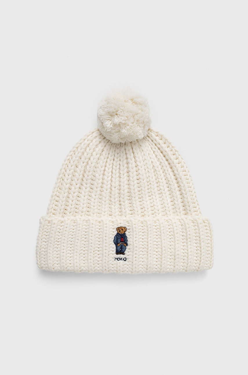 

Polo Ralph Lauren - Шапка с вълна, Бежов