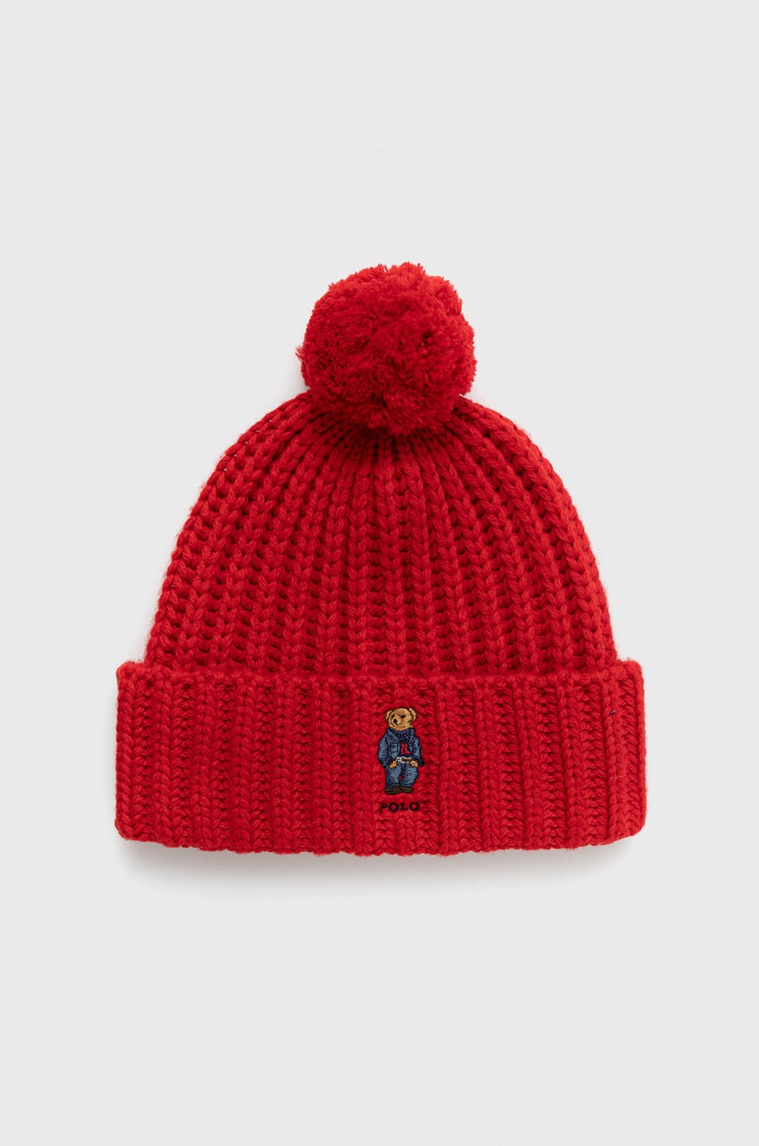 

Polo Ralph Lauren - Шапка с вълна, Червен