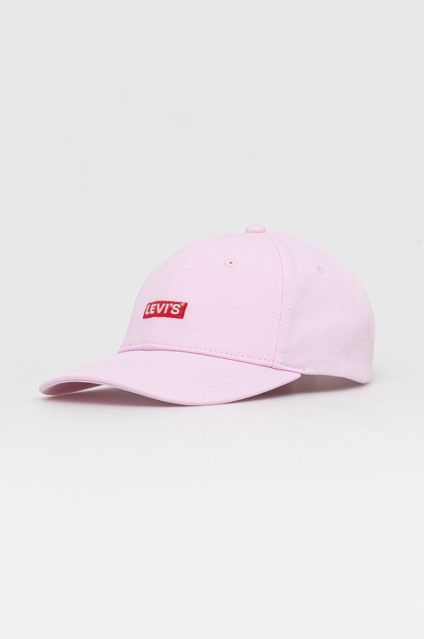 Levi’s Pălărie din velur culoarea roz, material neted answear.ro poza 2022