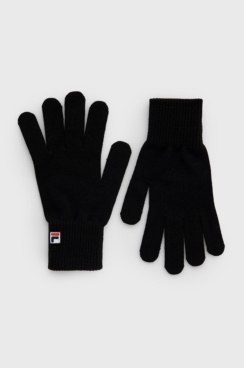 Fila mănuși femei, culoarea negru