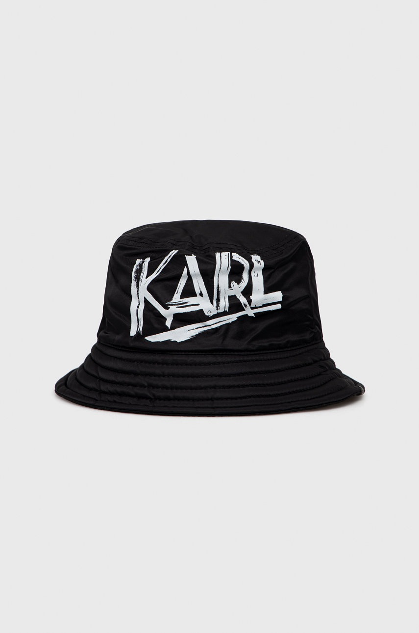 

Капела с две лица Karl Lagerfeld в черно, Черен