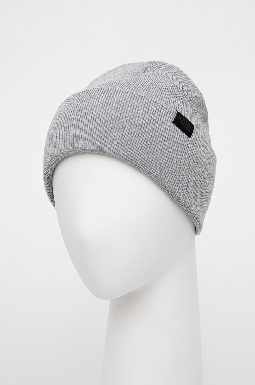 

Шапка The North Face цвет серый