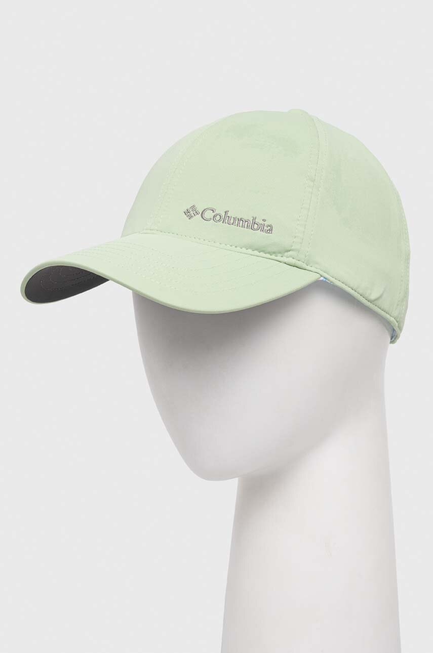 Columbia șapcă Coolhead II culoarea verde, uni 1840001