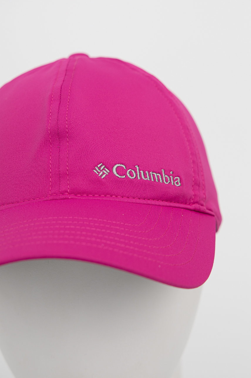 

Кепка Columbia цвет розовый с аппликацией