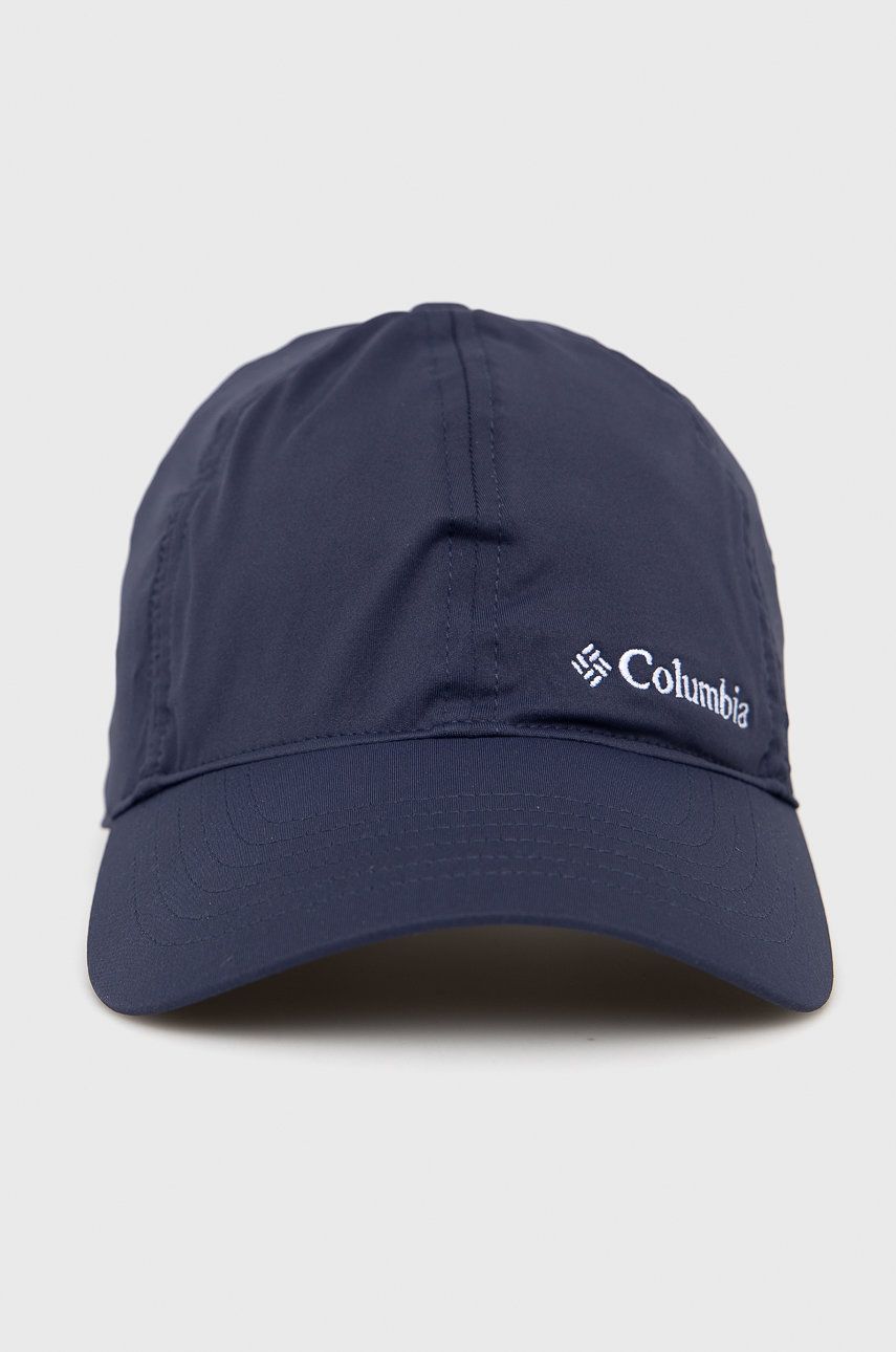 Columbia șapcă Culoarea Albastru Marin, Cu Imprimeu