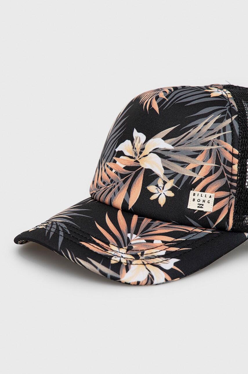 

Шапка Billabong цвет чёрный с узором