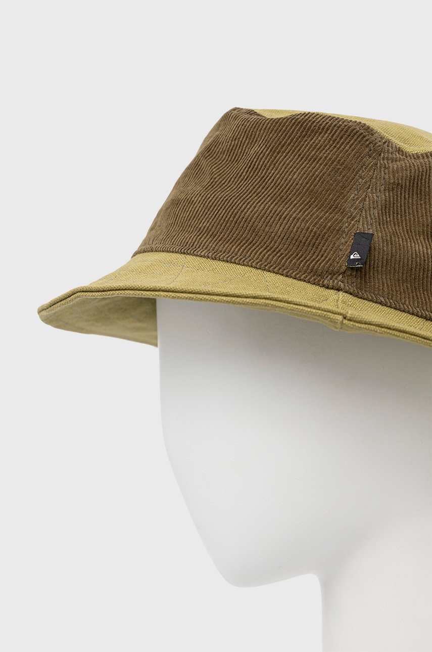 

Капелюх Quiksilver колір зелений з бавовни