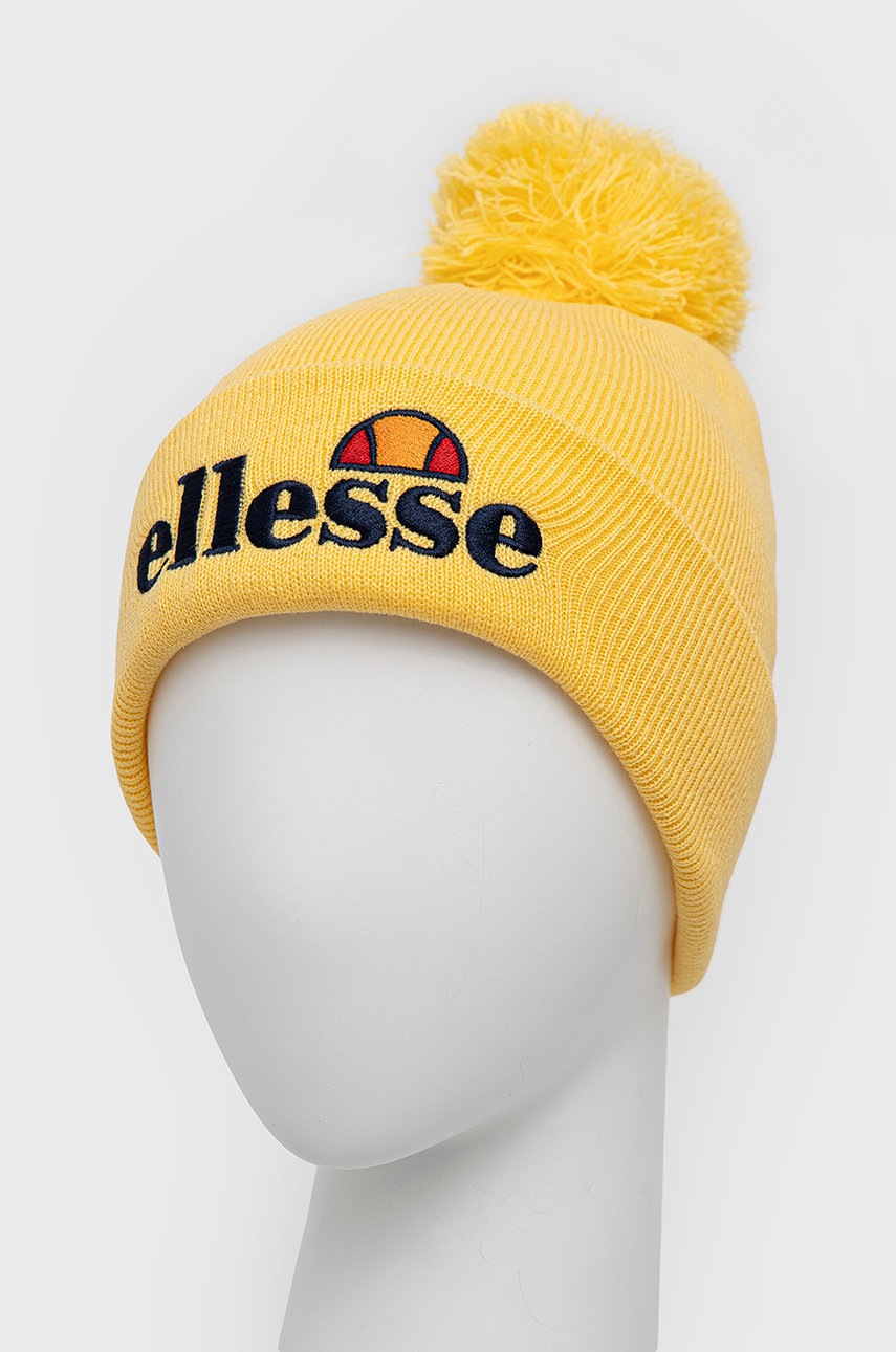 

Шапка Ellesse цвет жёлтый из тонкого трикотажа