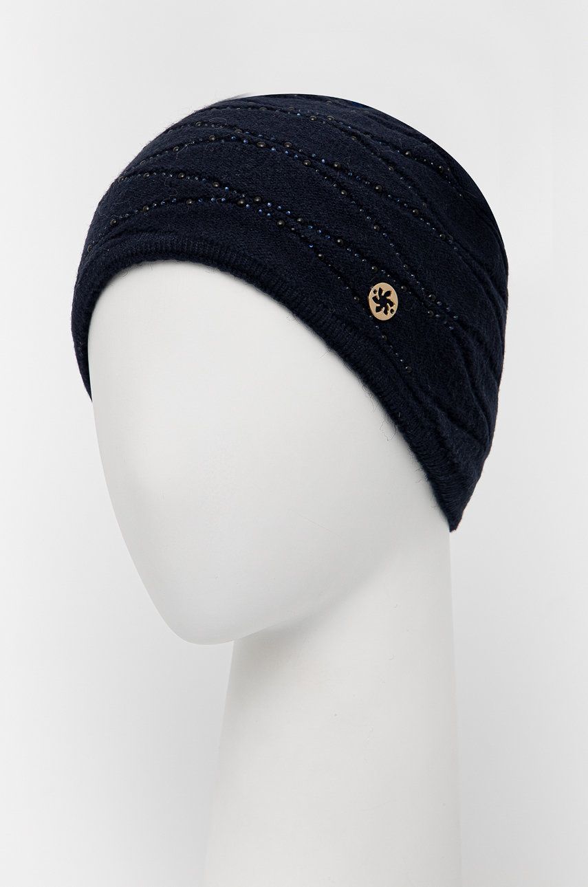 Čepice Granadilla tmavomodrá barva, z tenké pleteniny - námořnická modř -  Podšívka: 100% Polye
