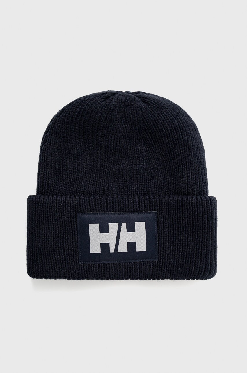 

Шапка Helly Hansen колір синій з товстого трикотажу