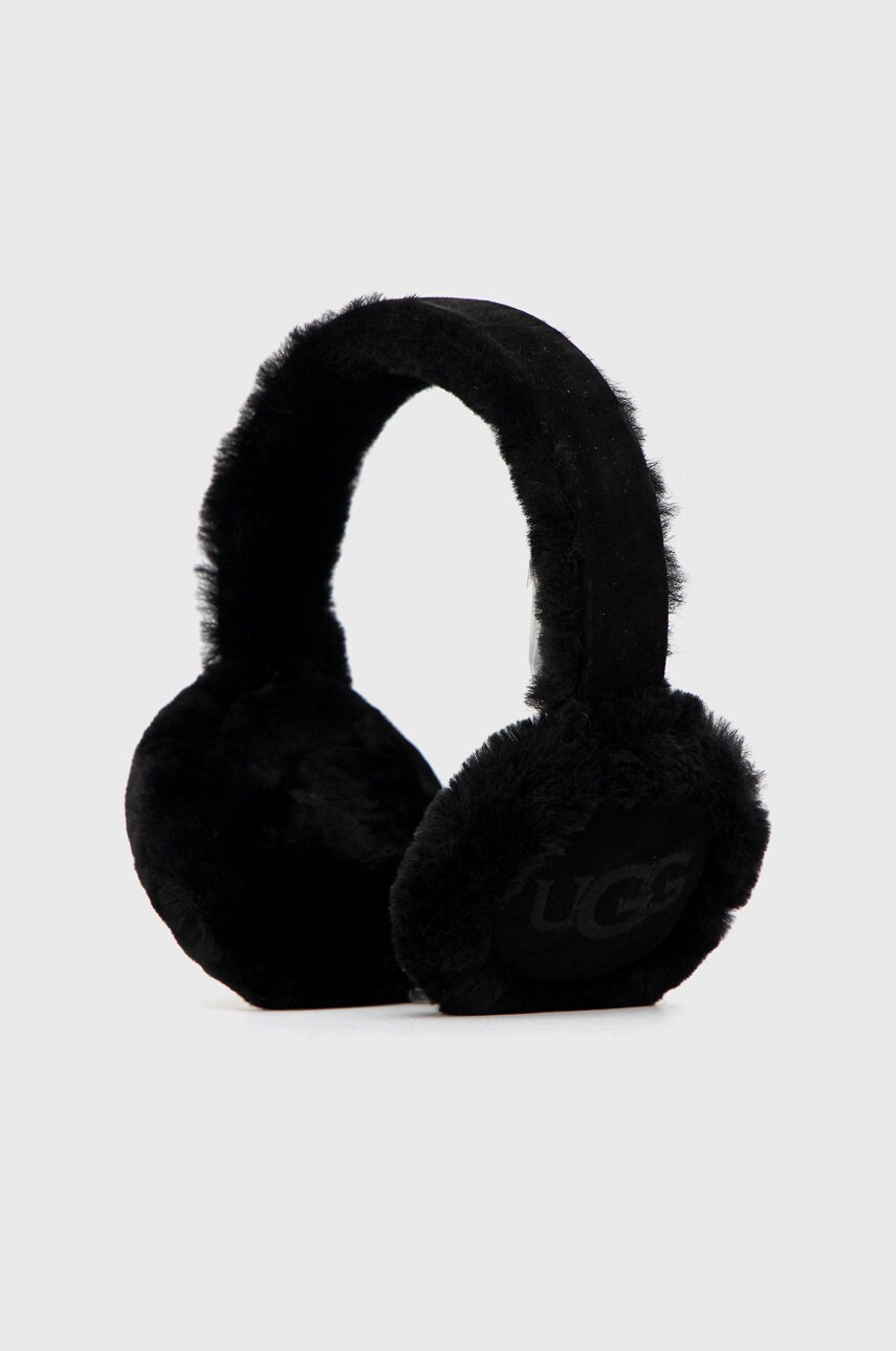

Вовняні навушники UGG колір чорний вовна