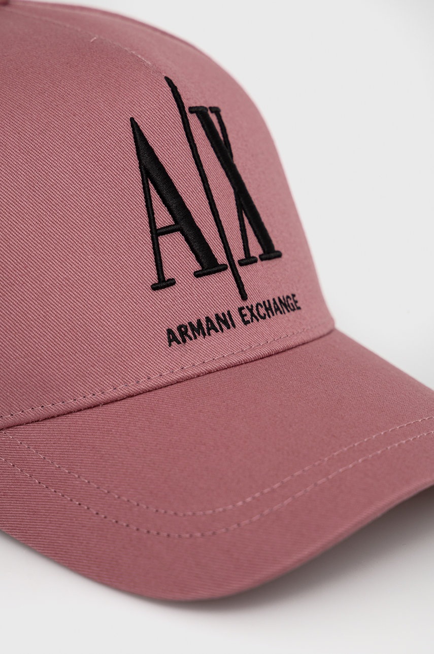 

Кепка Armani Exchange цвет чёрный с аппликацией