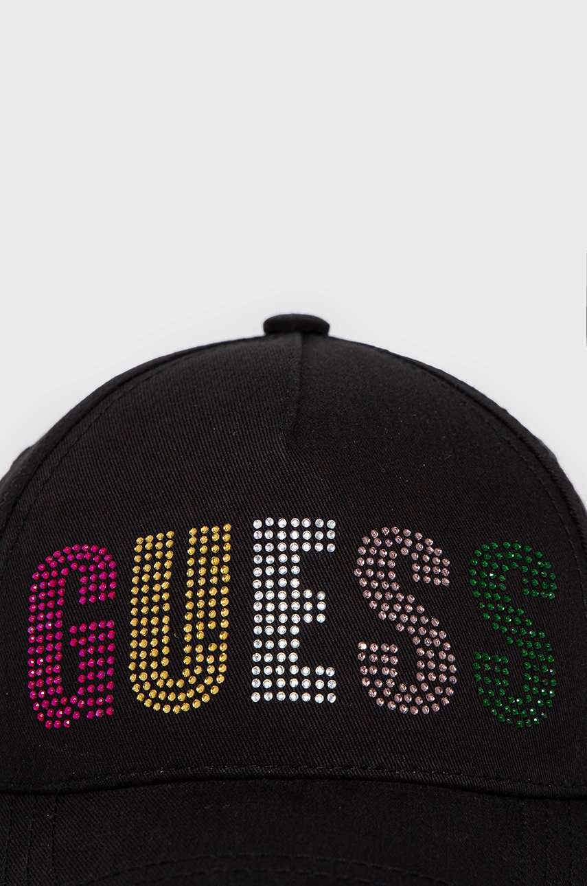 

Кепка Guess цвет чёрный с аппликацией