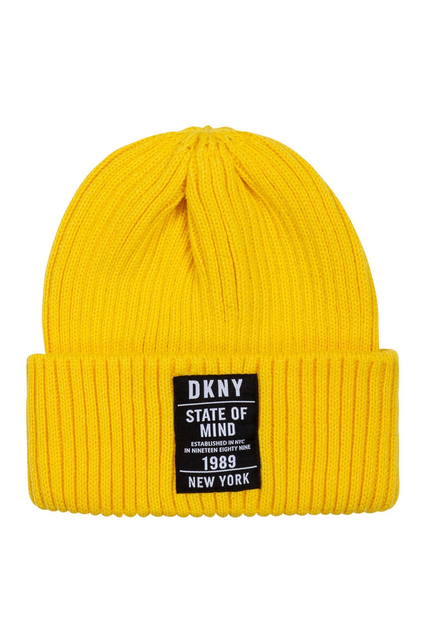 

Детская шапка Dkny цвет жёлтый