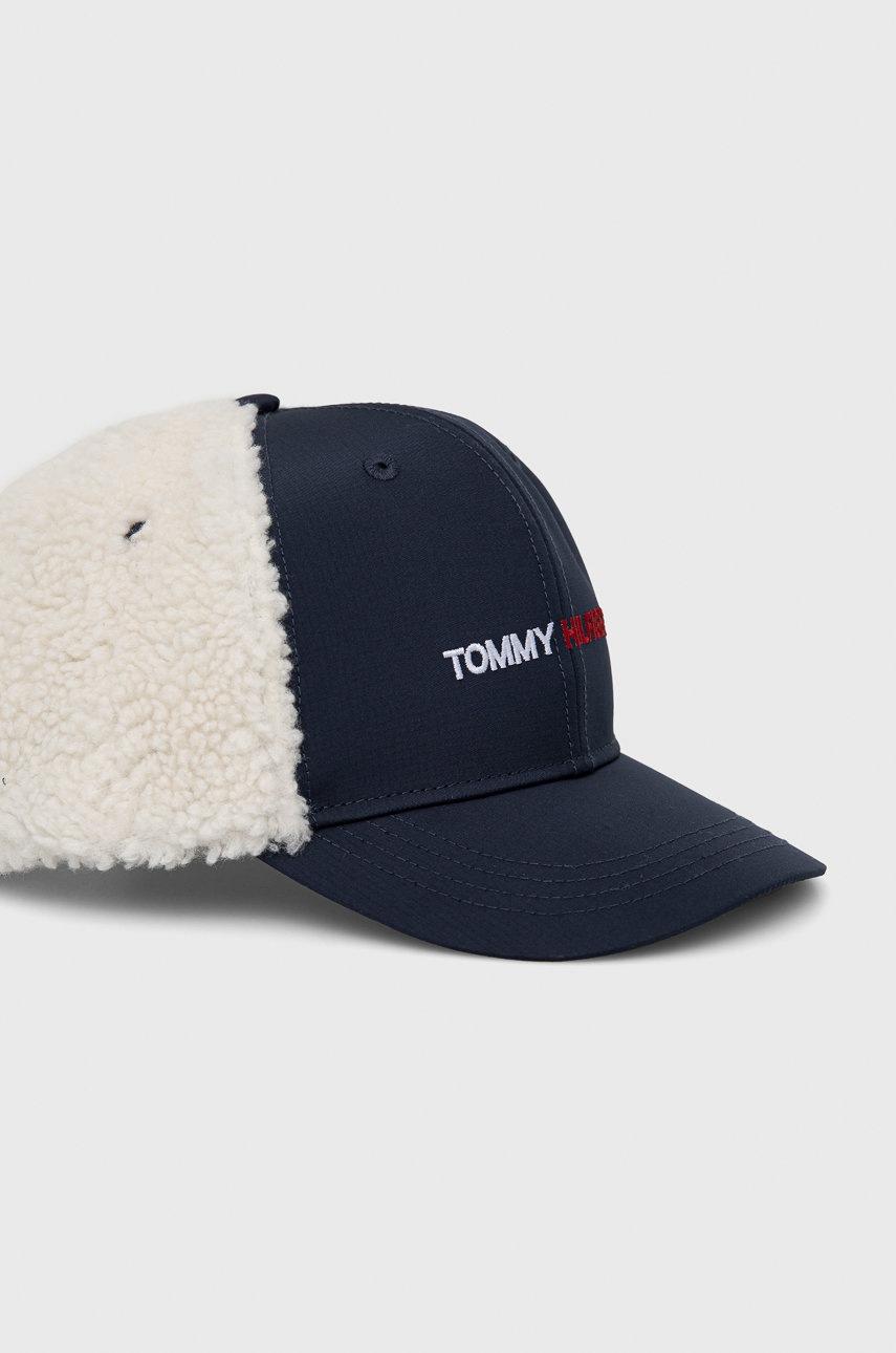 

Кепка Tommy Hilfiger цвет синий гладкая