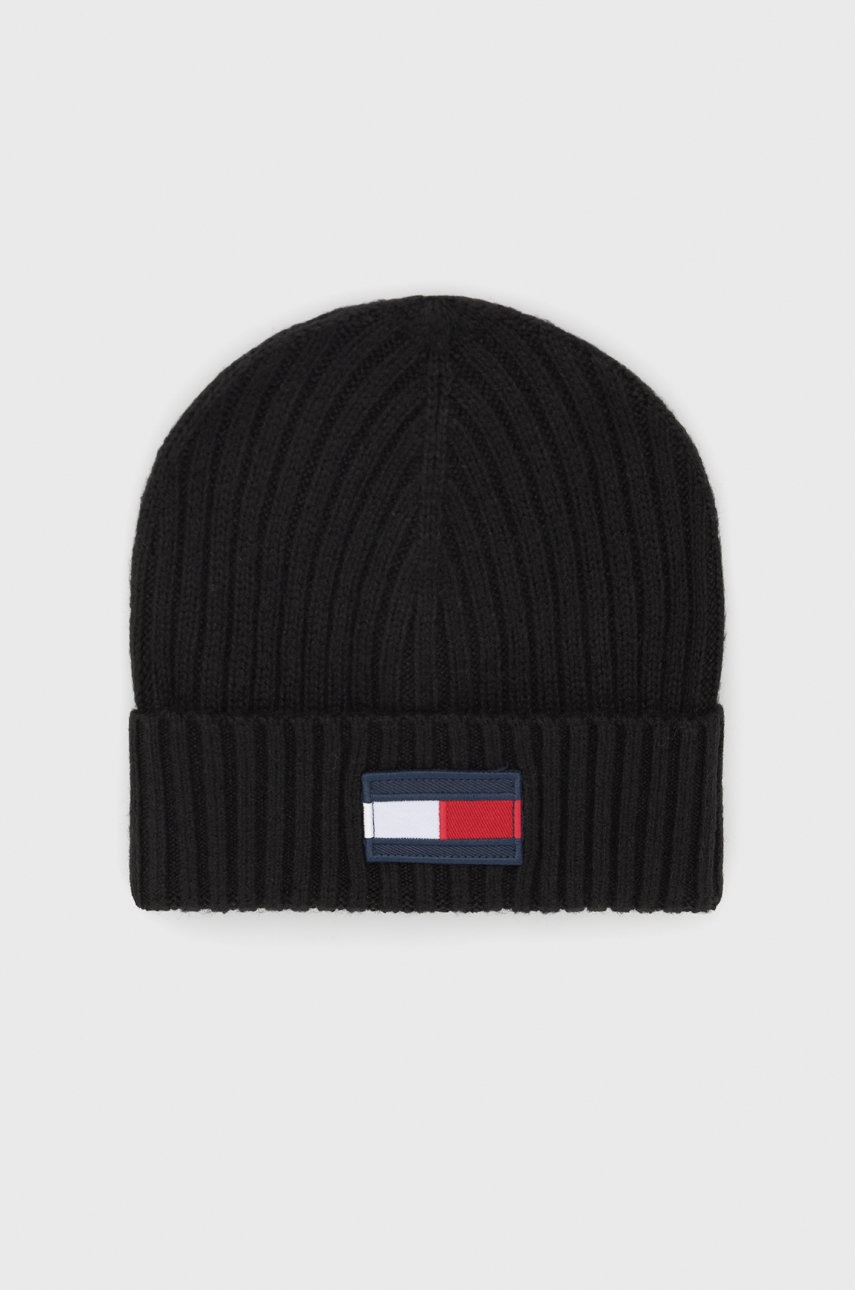 

Tommy Hilfiger - Шапка с вълна, Черен