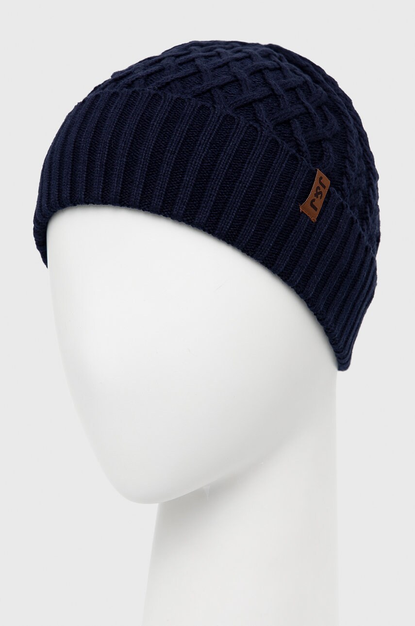 

Шапка Jack & Jones цвет синий из тонкого трикотажа хлопковая