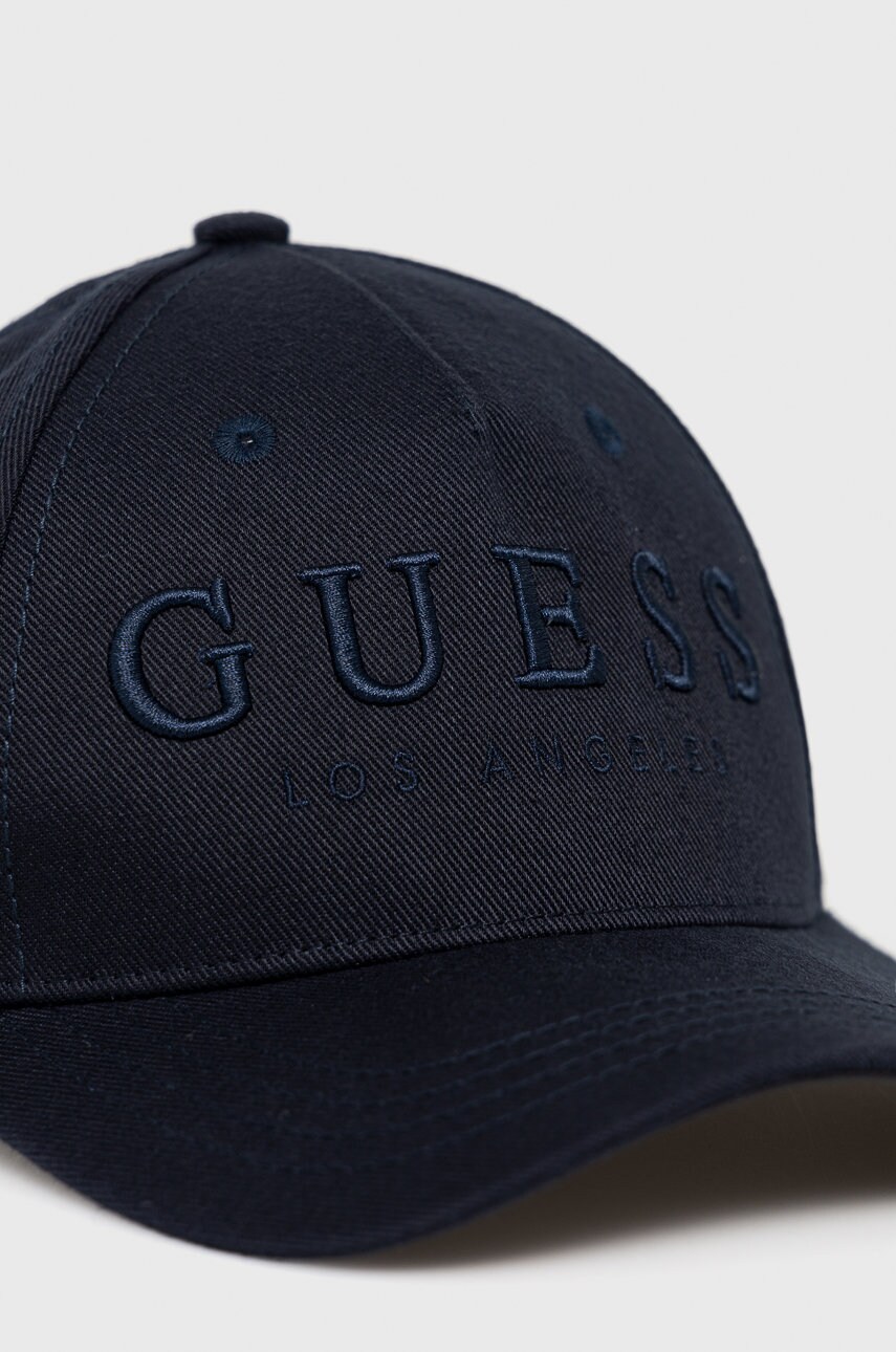 

Кепка Guess цвет синий с аппликацией