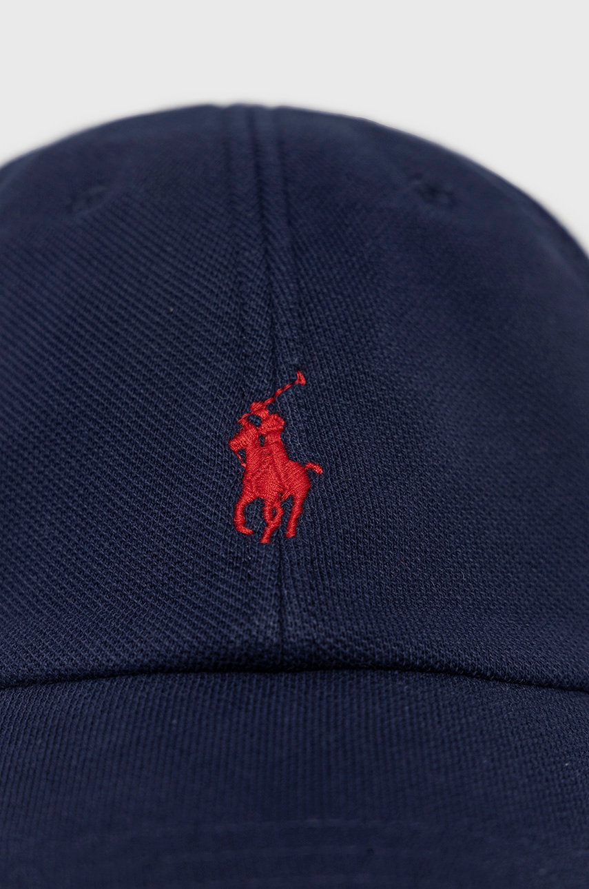 

Кепка Polo Ralph Lauren колір синій гладка