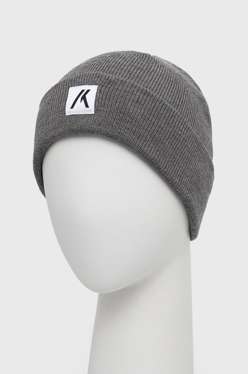 

Шапка Produkt by Jack & Jones цвет серый из тонкого трикотажа