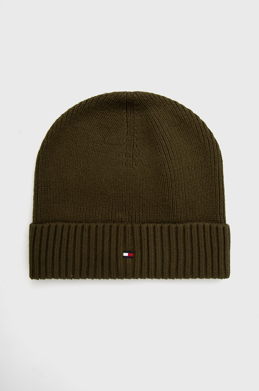 

Шапка с кашмир Tommy Hilfiger в зелено, Зелен