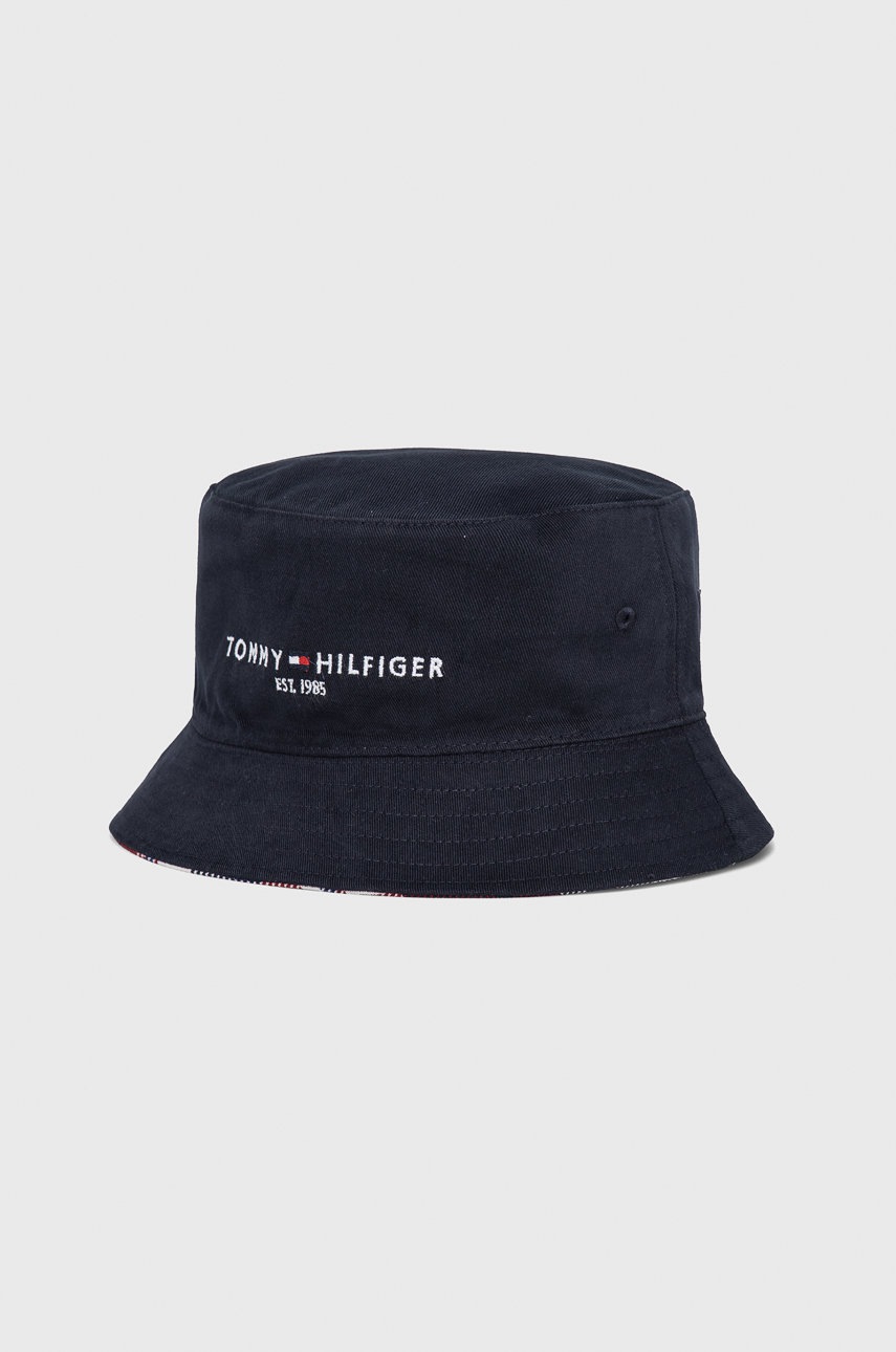 

Капела с две лица Tommy Hilfiger в тъмносиньо от памук, Тъмносин