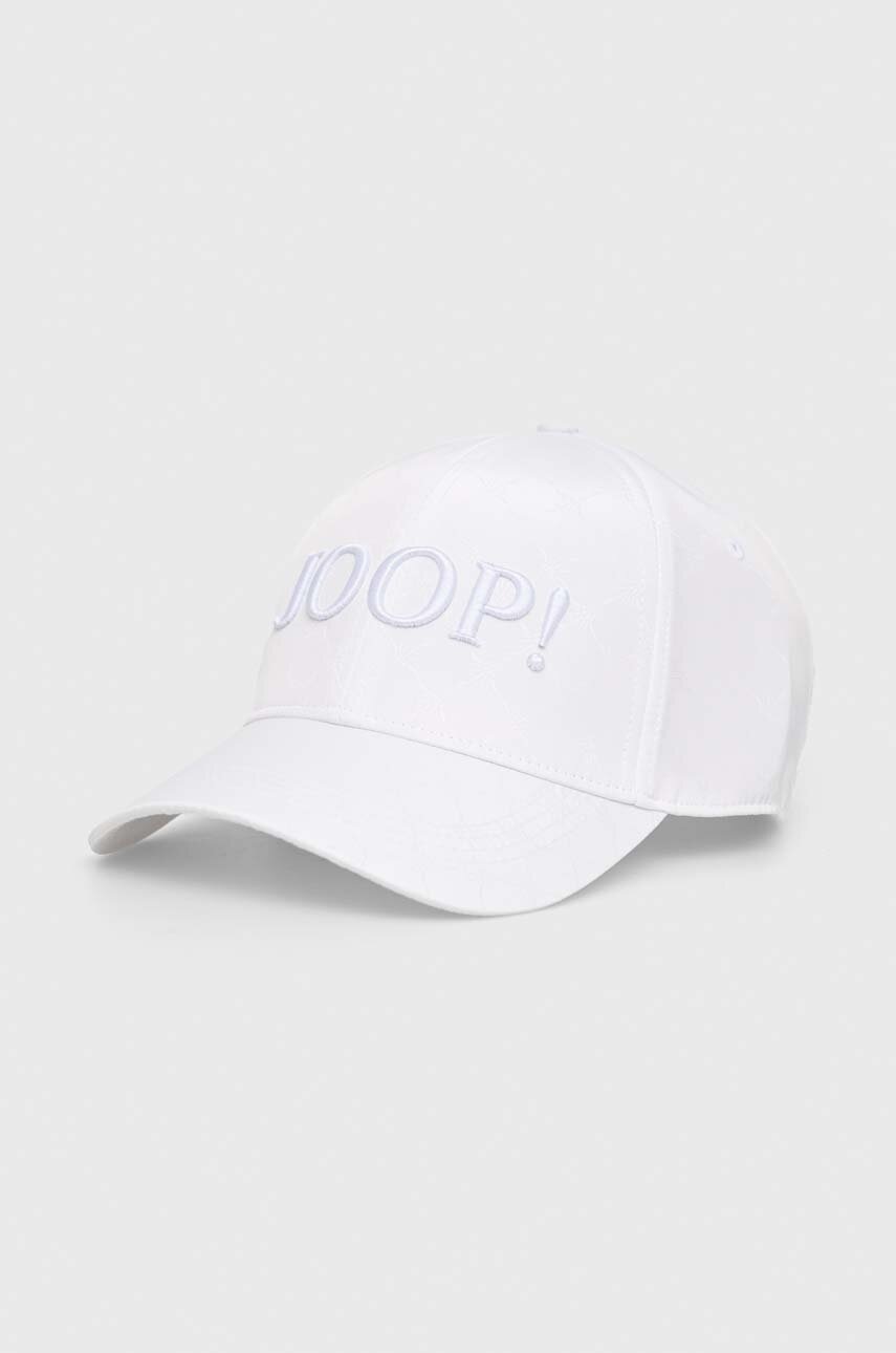 

Шапка Joop! в бяло с апликация, Бял