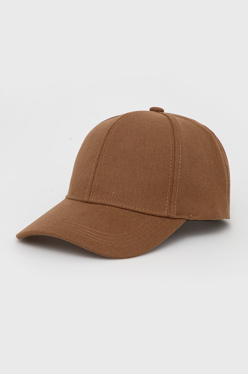 Aldo căciulă culoarea maro, material neted