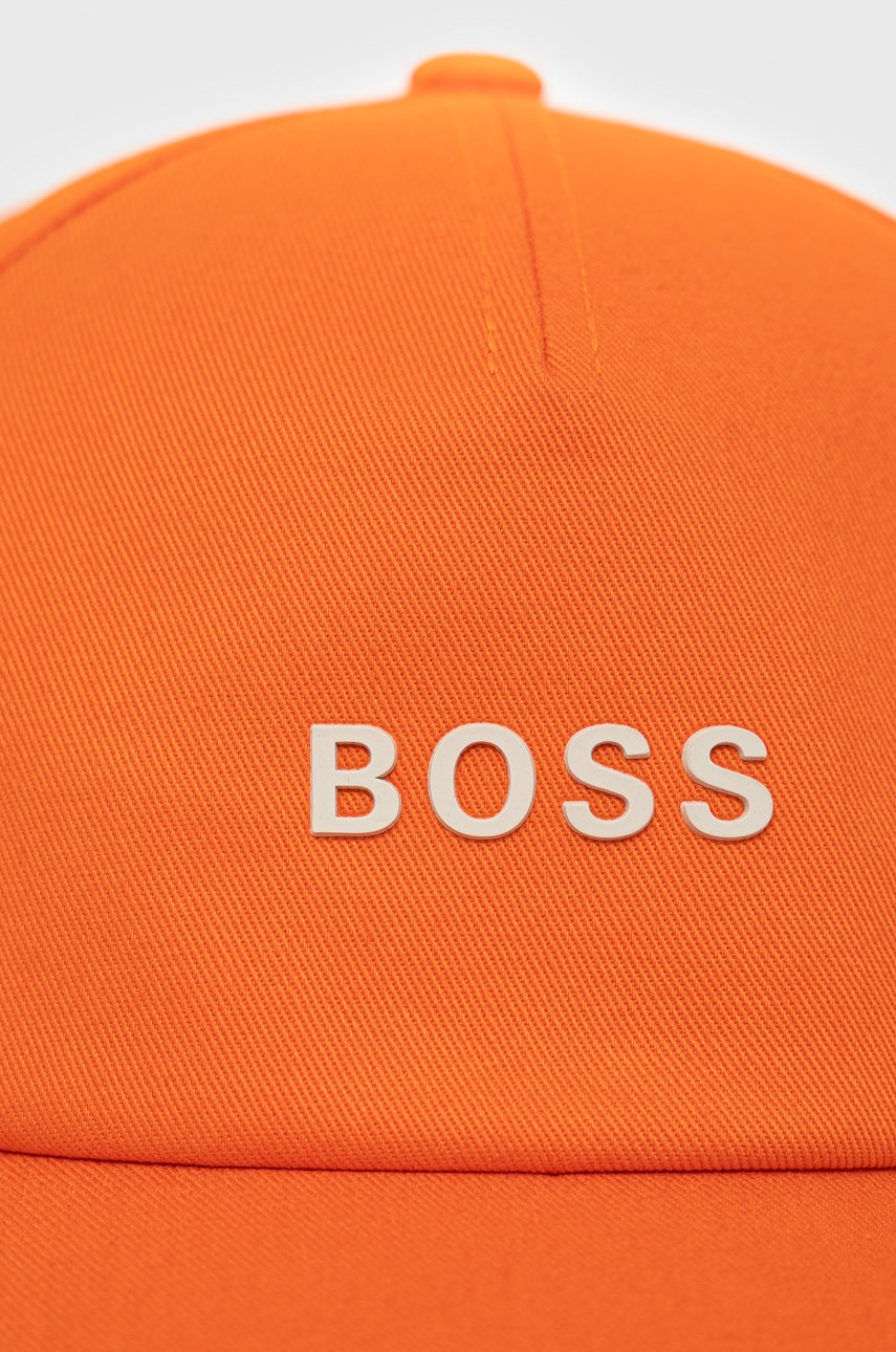

Кепка Boss колір помаранчевий з аплікацією