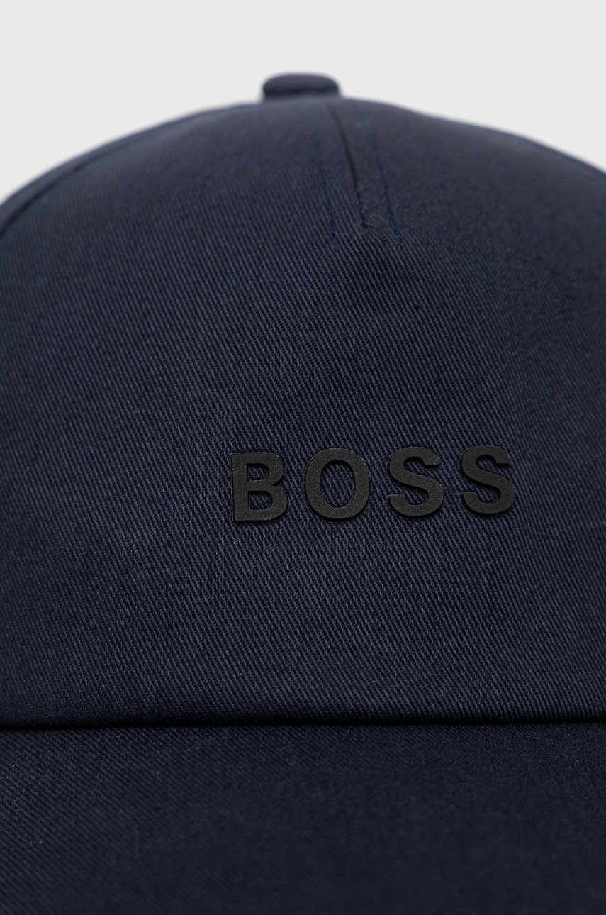 

Кепка Boss колір синій з аплікацією