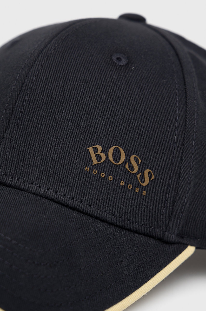 

Кепка Boss колір синій з аплікацією