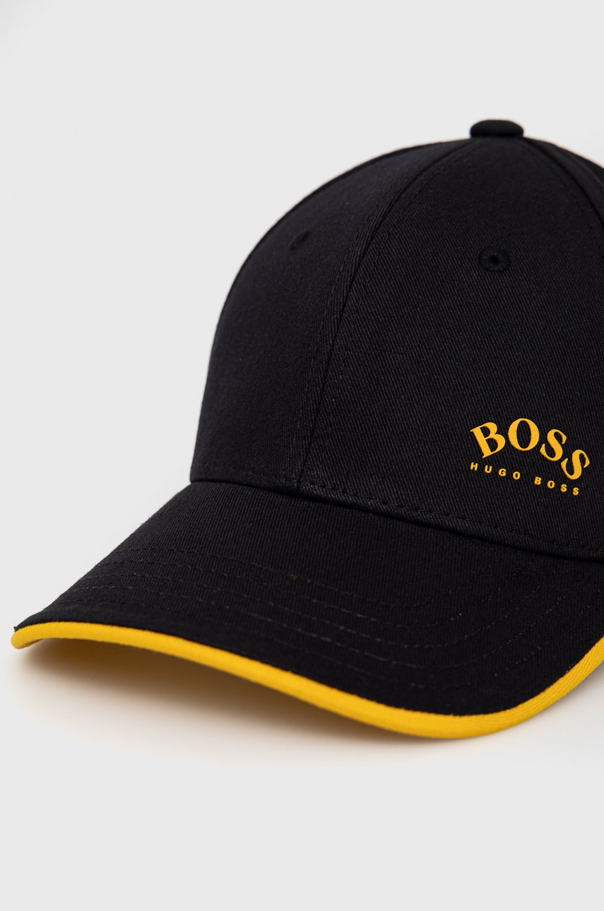 

Кепка Boss колір чорний з аплікацією