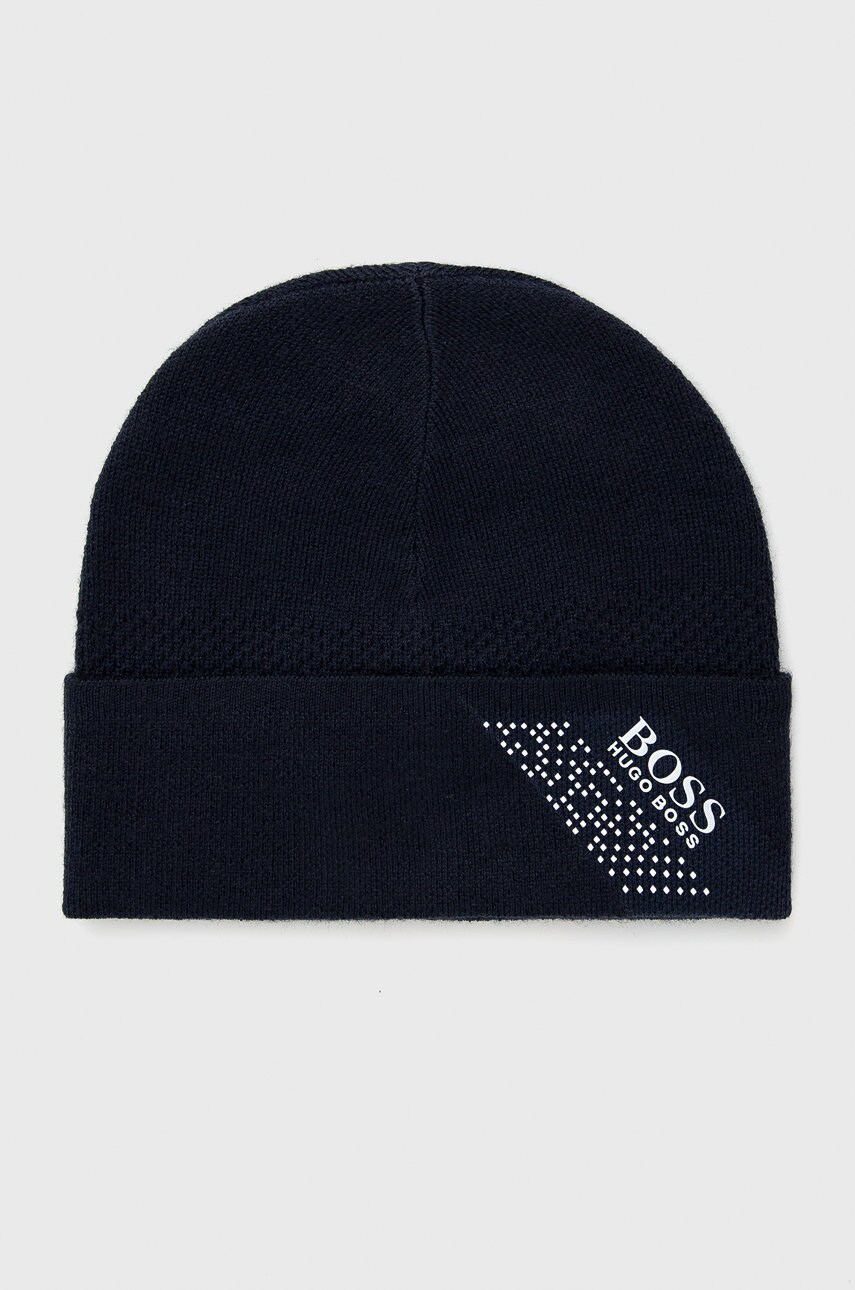 

Boss - Шапка Boss Athleisure, Тъмносин