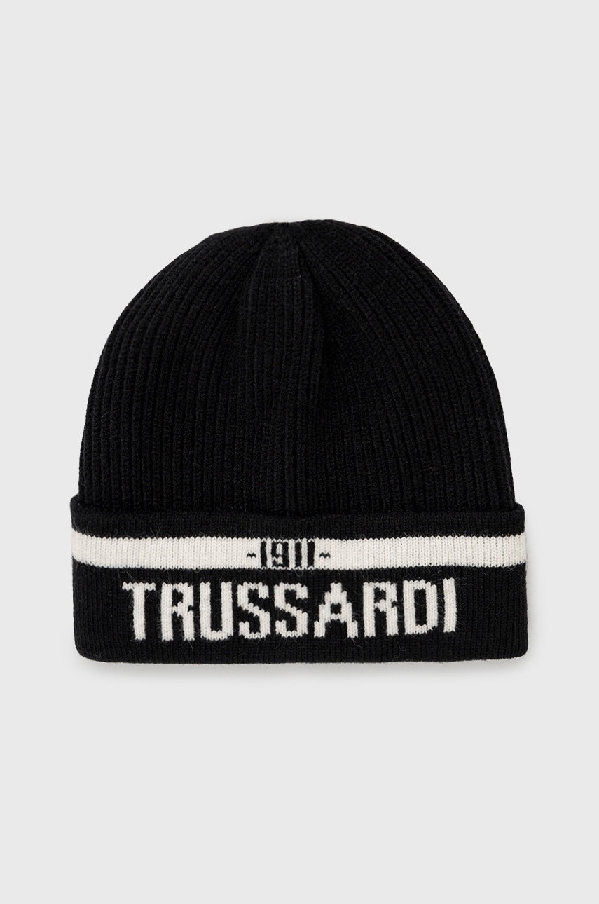 

Шапка Trussardi в черно, Черен