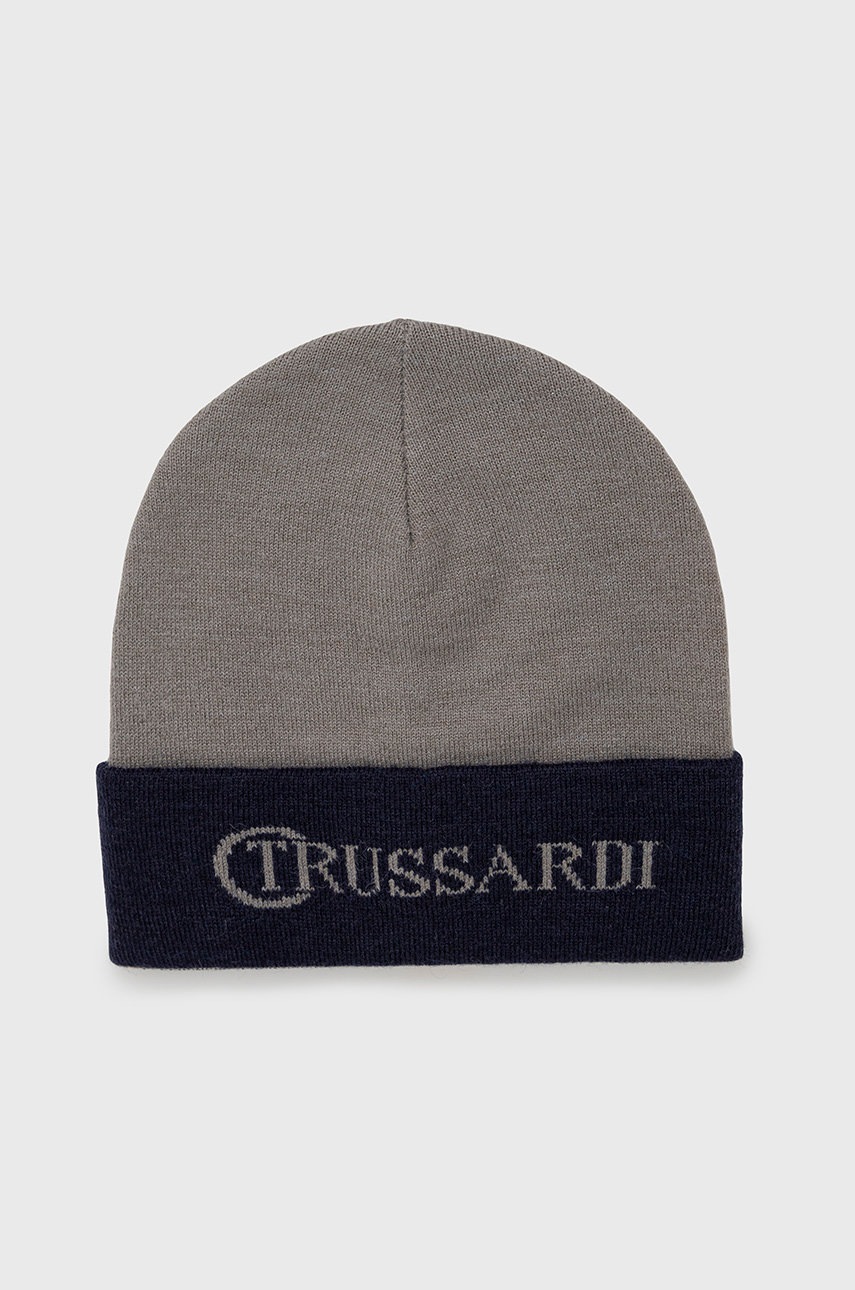 

Шапка Trussardi в сиво, Сив