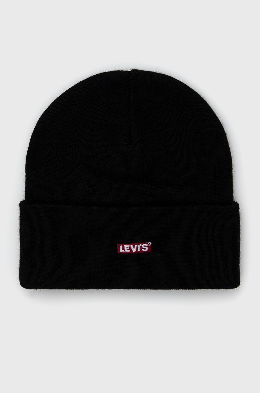 

Шапка Levi's в черно, Черен