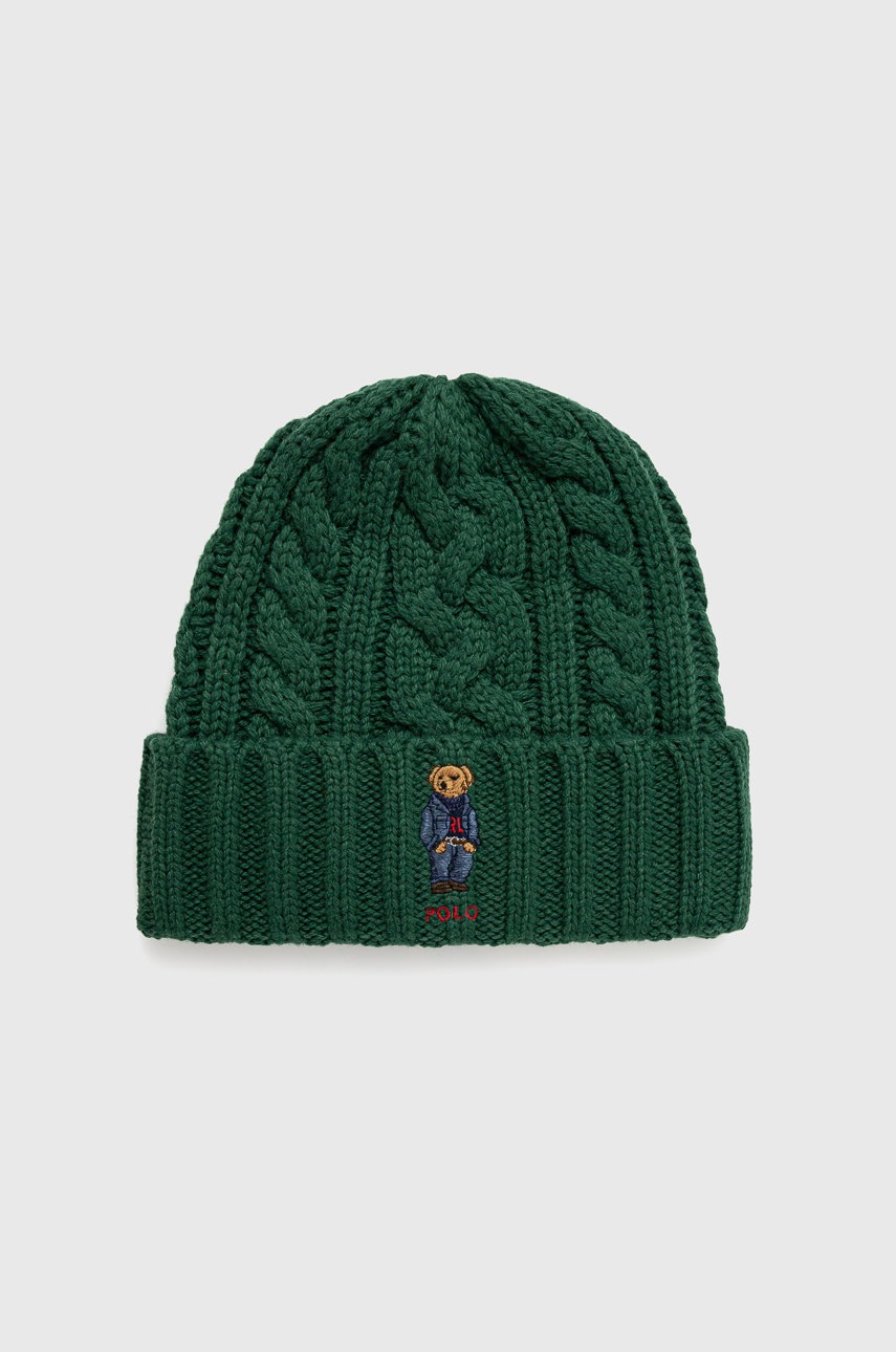

Polo Ralph Lauren - Шапка с вълна, Зелен