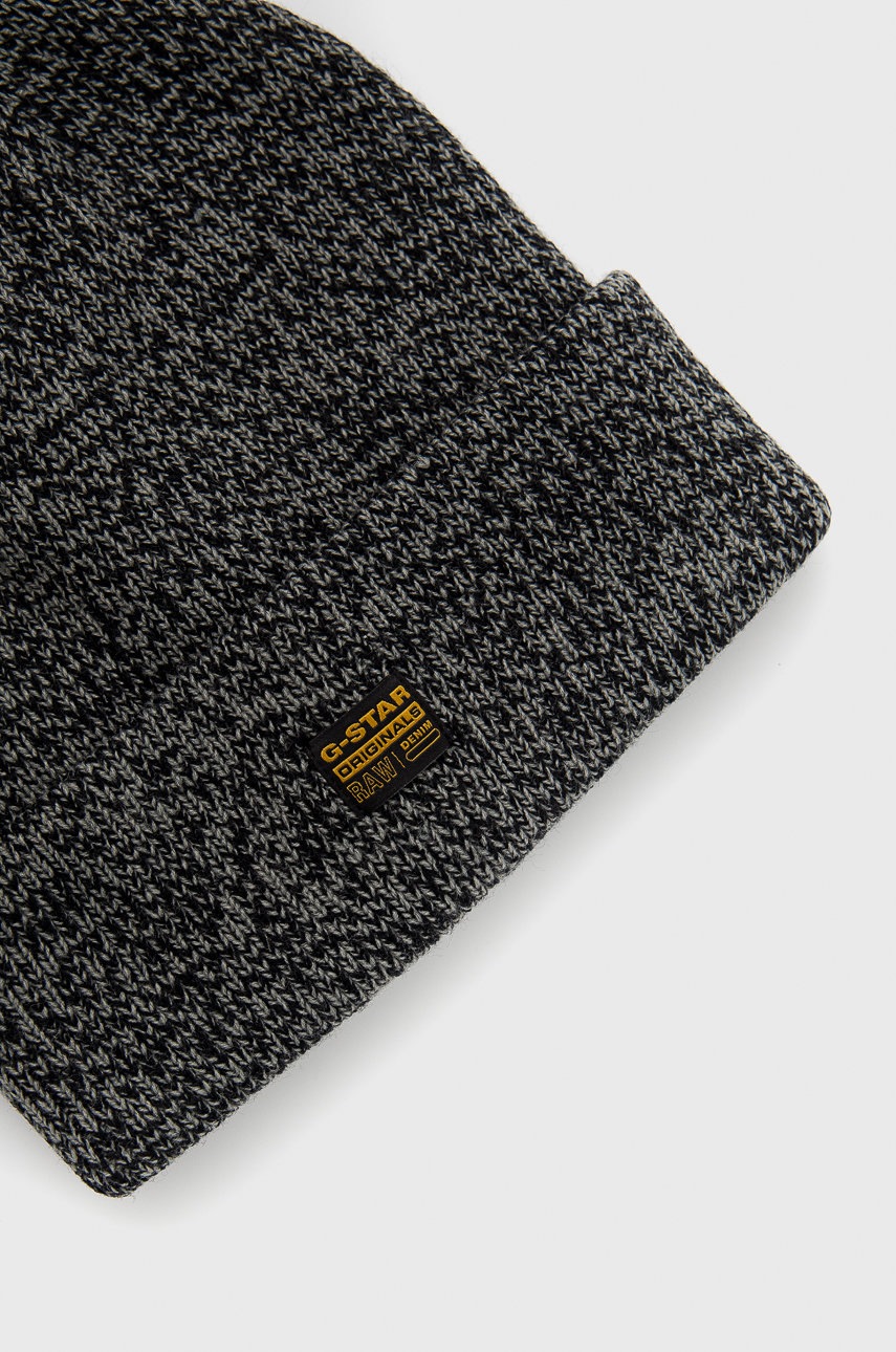 

Шапка G-Star Raw колір сірий