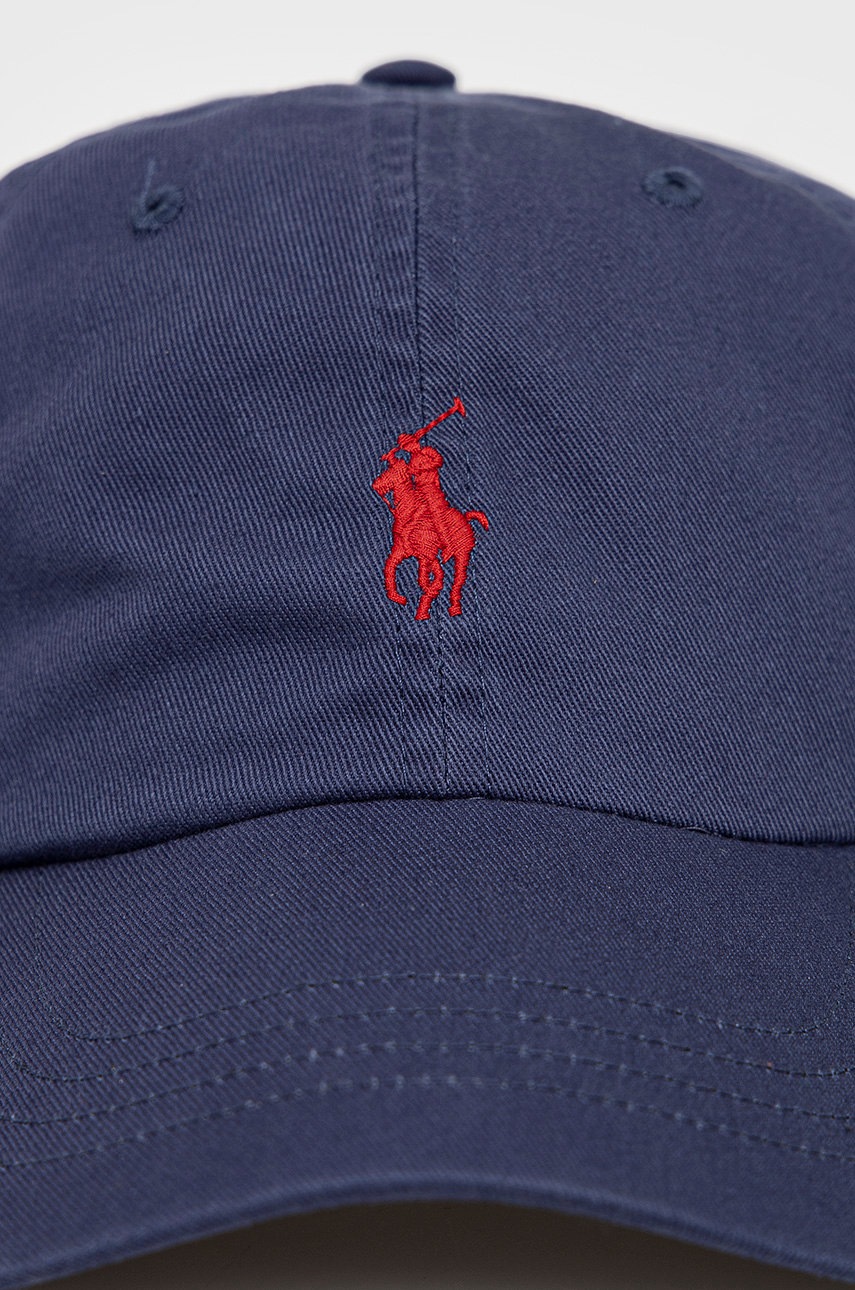 

Кепка Polo Ralph Lauren колір синій гладка