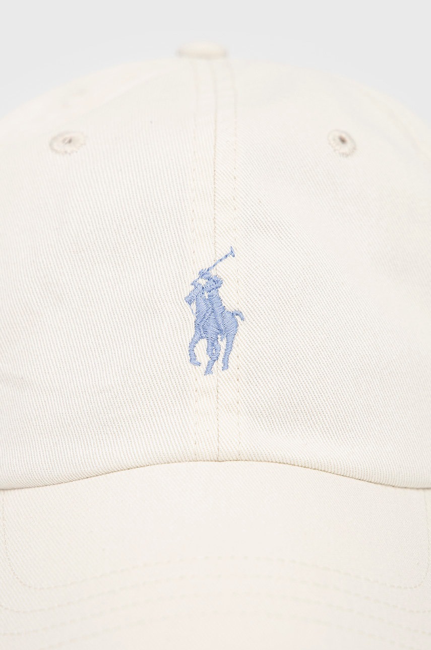 

Кепка Polo Ralph Lauren колір білий гладка