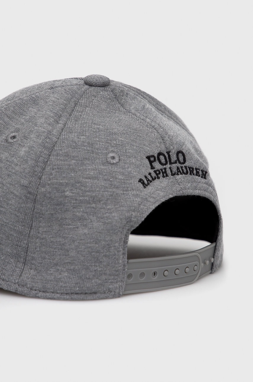 

Кепка Polo Ralph Lauren цвет серый с аппликацией