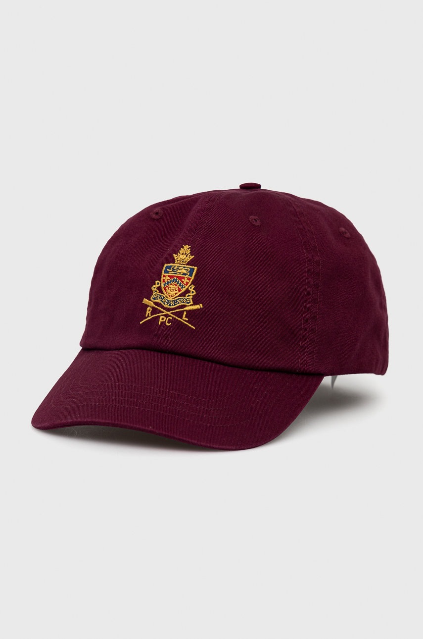 

Шапка Polo Ralph Lauren в бордо с апликация