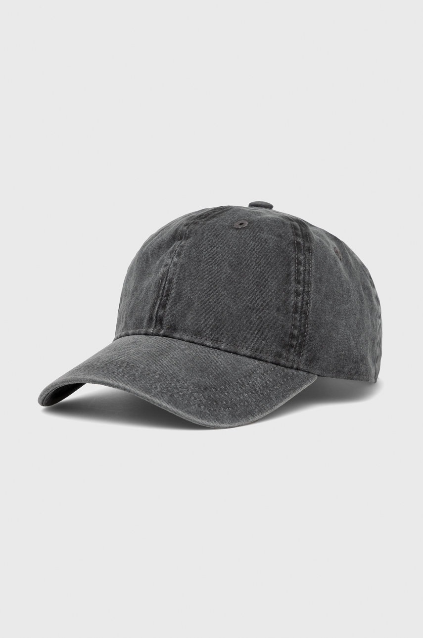 

Шапка Wrangler в сиво с изчистен дизайн, Сив