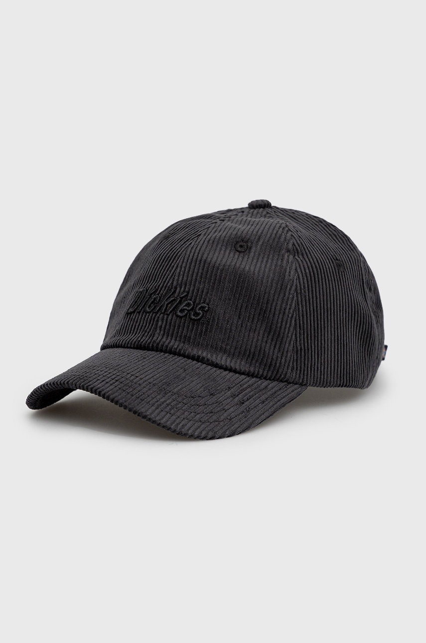 

Шапка Dickies в черно с изчистен дизайн, Черен