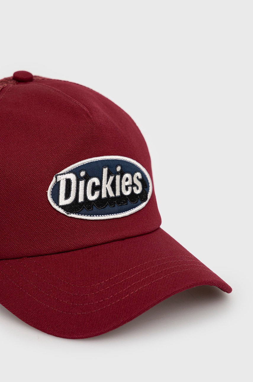 

Шапка Dickies цвет бордовый с аппликацией