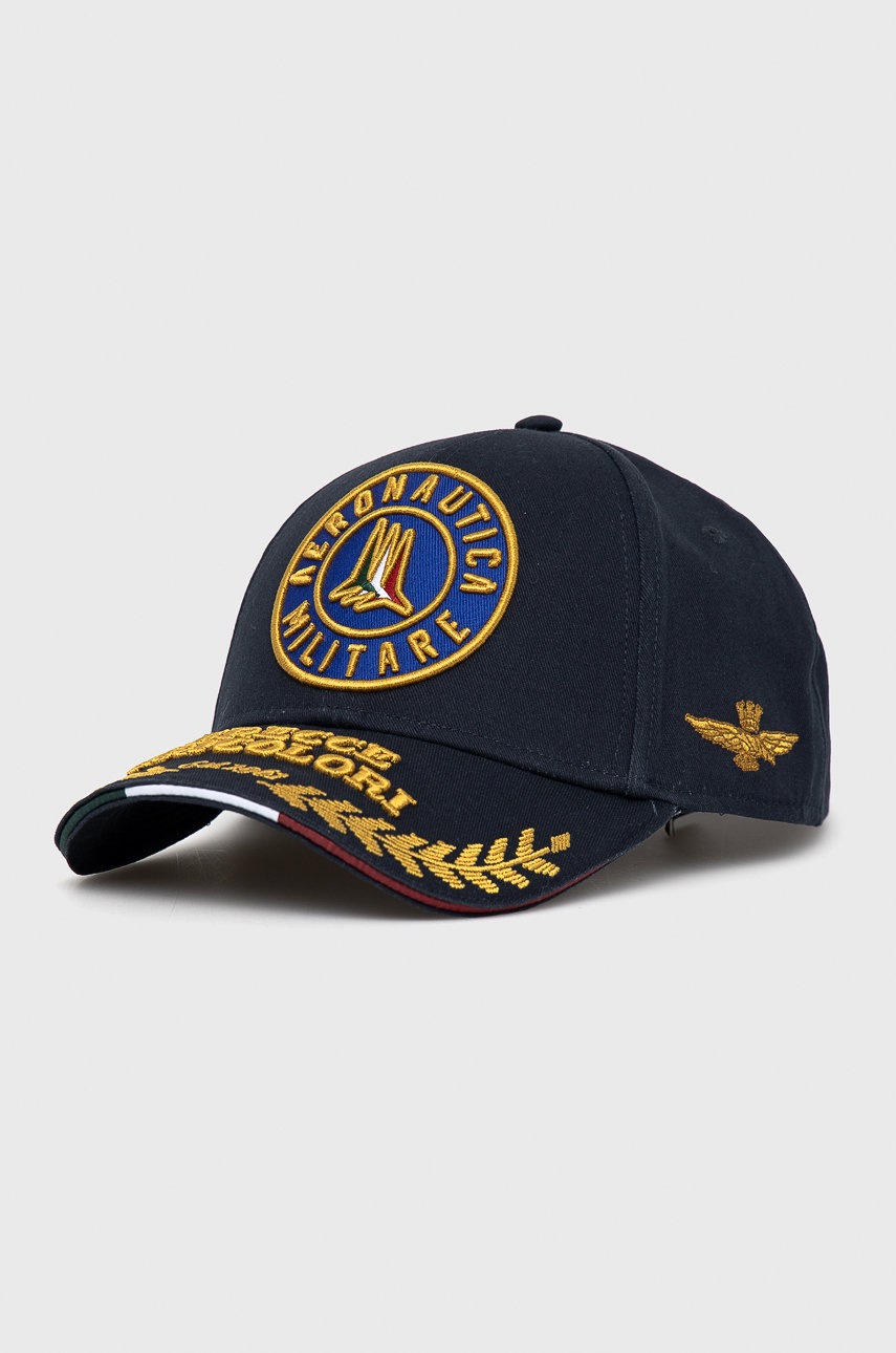 

Шапка Aeronautica Militare в тъмносиньо с апликация, Тъмносин
