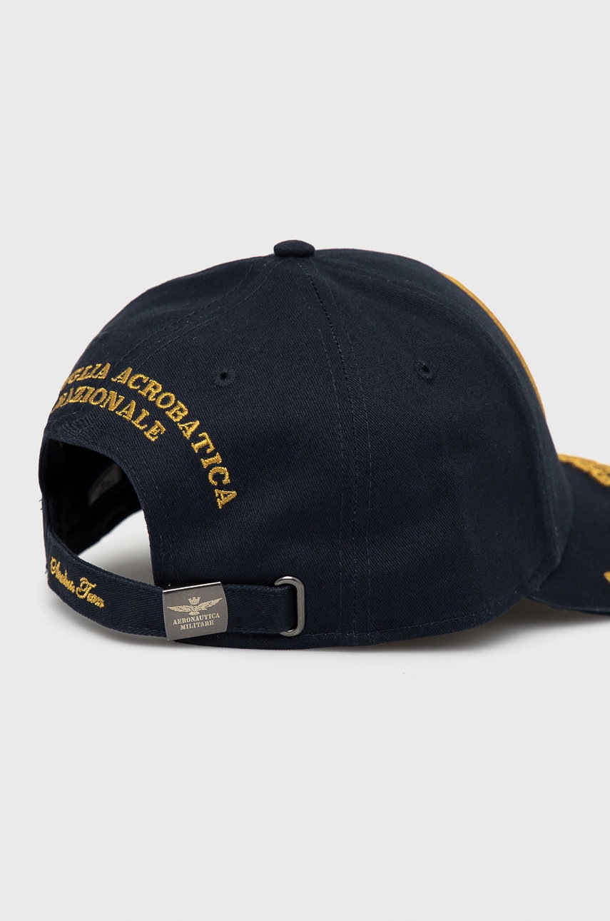 

Шапка Aeronautica Militare цвет синий с аппликацией