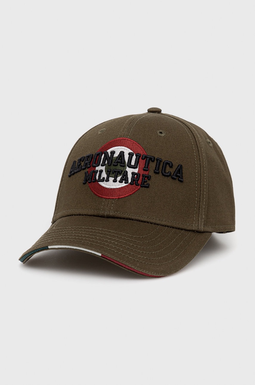 

Шапка Aeronautica Militare в зелено с апликация, Зелен