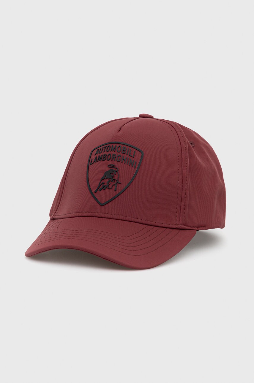 Lamborghini căciulă culoarea bordo, cu imprimeu