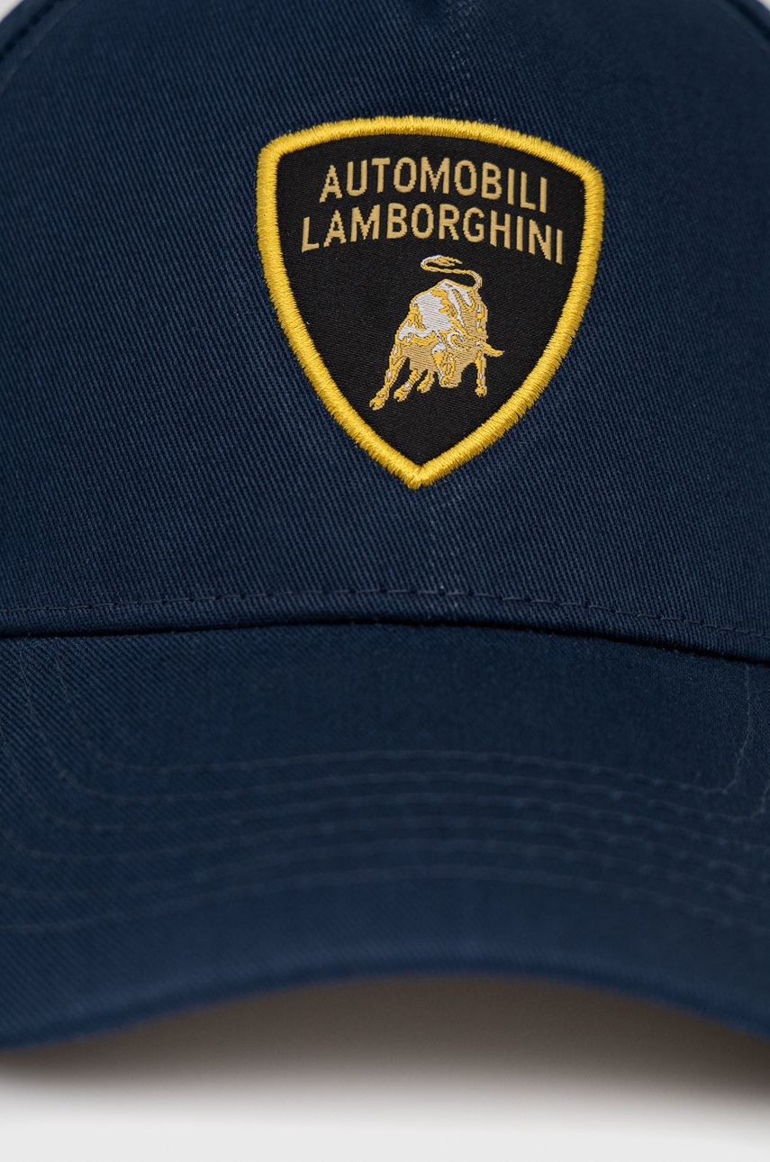 

Хлопковая кепка LAMBORGHINI цвет синий гладкая
